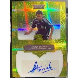 Javier Saviola 2022 Fansmall Argentina Team Timeless Auto GOLD Hyper 07/10